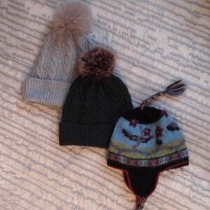 RACHEL ZOE WINTER HATS  SET OF 3
